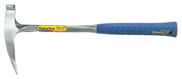 Rock Pick, 22 oz Head, 16 in, Steel Handle with Blue Shock Reduction Grip