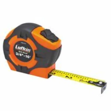 Crescent Lufkin Quikread PQR1316N Tape Measure, 16 ft L Blade, 3/4 in W Blade, Steel Blade, ABS/Rubb