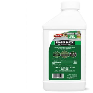 Martin's ERASER MAX 82002488 Weed Killer, Liquid, Clear Yellow, 1 qt Package, Bottle