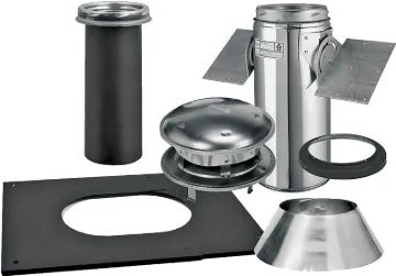 SELKIRK 206621 Ceiling Support Kit, Pitched, Stainless Steel, For: Model SSII