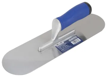 Vulcan 16596-ESH-3L Pool Trowel, HCS Blade, Ergonomic Soft Handle, Aluminum Handle, 4 in OAW