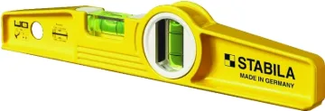 Stabila 25100 Torpedo Level, 10 in L, 2 -Vial, Magnetic, Aluminum