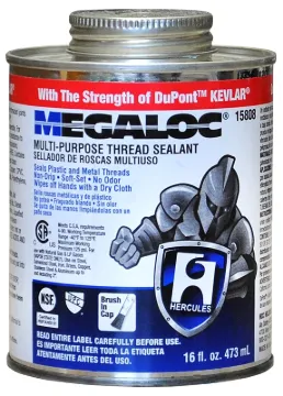 Oatey Megaloc 15808 Thread Sealant, 16 oz, Can, Liquid, Paste, Blue