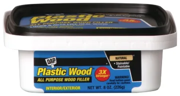 DAP Plastic Wood 08135 Wood Filler, Paste, Musty, Natural, 8 oz Package
