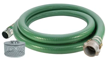 ABBOTT RUBBER 1240-2000-20-CN-S Suction Hose, 2 in ID, 20 ft L, Camlock Female x Male, PVC