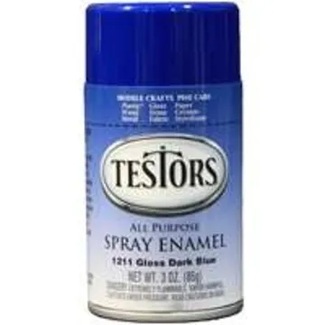 TESTORS 1211T Enamel Spray Paint, Gloss, Dark Blue, 3 oz