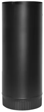 Imperial BM0102 Stove Pipe, 6 in Dia, 12 in L, Steel, Black