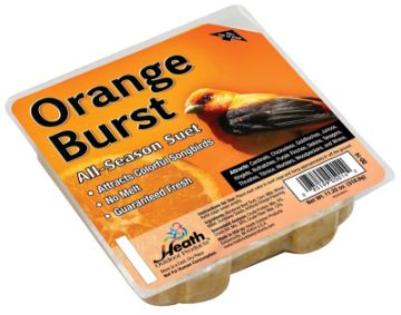 HEATH DD-14 All-Season Suet Cake, Orange Flavor, 11.25 oz Package