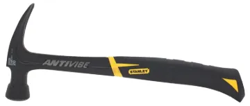 STANLEY FATMAX Anti-Vibe 51-165 Nail Hammer, 20 oz Head, Rip Claw, Smooth, Oversized Strike Head, St