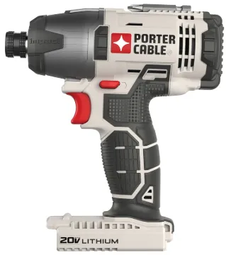 PORTER-CABLE PCC641LB Impact Driver Kit, Kit, 20 V Battery, 1/4 in Drive, Hex Drive, 3100 ipm IPM, 2