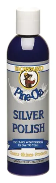 HOWARD SP0008 Silver Polish, 8 oz Package, Bottle, Liquid, Mild Pine, Gray
