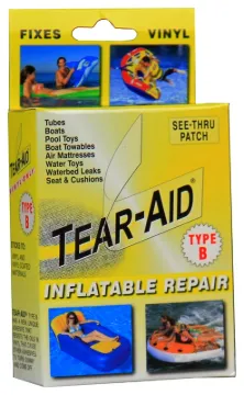 TEAR-AID D-KIT-B03-100 Vinyl Inflatable Repair Kit, B, Clear