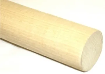 Madison Mill 436976 Poplar Dowel, 1-3/8 in Dia, 72 in L, Wood, 6, Poly Bag