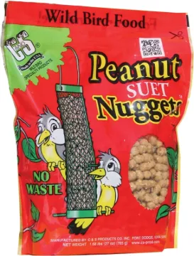 C&S Nuggets CS06105 High Energy Bird Food, Peanut Flavor, 27 oz Package, Bag