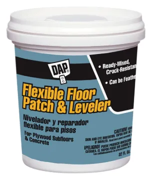 DAP Bondex 59184 Floor Leveler and Patch, Gray, 1 qt Package, Tub