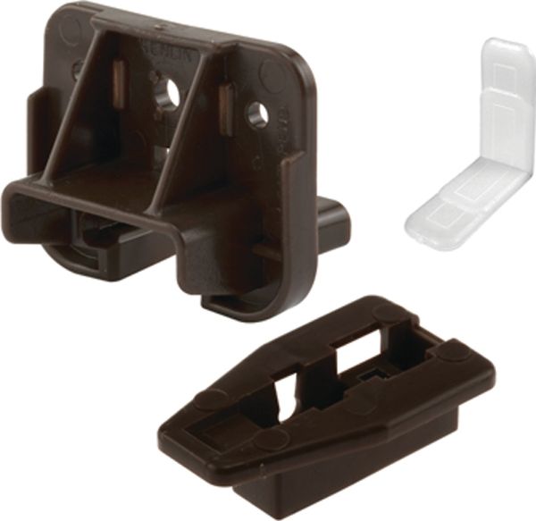 Prime-Line R 7321 Drawer Track Guides and Glides, Plastic, Dark Brown ...