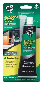 DAP 7079800755 Adhesive Sealant, Clear, 2.8 oz Package, Tube