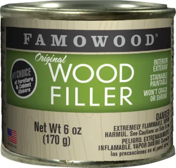 ECLECTIC 36141144 Wood Filler, Liquid, Paste, White, 6 oz Package, Can
