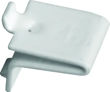 Knape & Vogt 256S WH Pilaster Shelf Support Clip, Adjustable, Steel, White, 100, Mortise Mounting