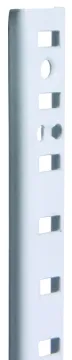 Knape & Vogt 255 Series PK255 WH 72 Shelf Standard, 500 lb, 23 ga Thick Material, 5/8 in W, 72 in H,