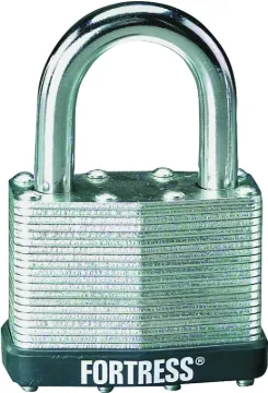 Master Lock 1805T Keyed Padlock, Alike Key, 5/16 in Dia Shackle, 1-1/4 in H Shackle, Cast Hardened S