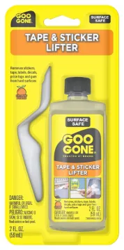 Goo Gone 2104 Tape and Sticker Lifter, 2 oz Package, Bottle, Liquid, Citrus, Yellow