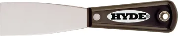 HYDE Black & Silver 02150 Putty Knife, 1-1/2 in W Blade, HCS Blade, Nylon Handle