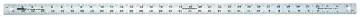 Johnson J236 Yardstick, SAE Graduation, Aluminum, Clear, 1-1/8 in W, 0.075 in Thick