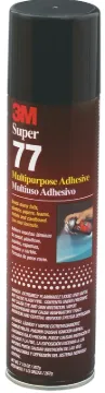 3M Super 77 77-07 Spray Adhesive, Liquid, Sweet Fruity, Clear, 7 oz Package, Can