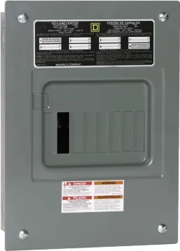 Square D QO QO612L100FCP Load Center, 100 A, 6-Space, 12-Circuit, Main Lug, NEMA 1 Enclosure, Plug-I