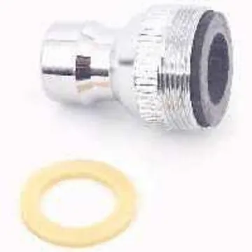 Plumb Pak PP28006 Faucet Aerator Adapter, 15/16-27 x 55/64 in, Threaded, Chrome