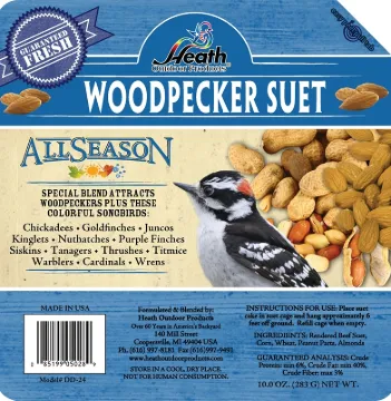 HEATH DD-24 All-Season Suet Cake, 10 oz Package