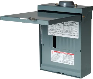 Square D QO QO816L100RBCP Load Center, 100 A, 8-Space, 16-Circuit, Main Lug, NEMA 3R Enclosure, Plug