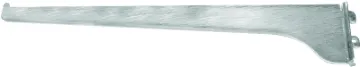 Knape & Vogt 180 ANO 16 Shelf Bracket, 16 in L, Steel, Anochrome