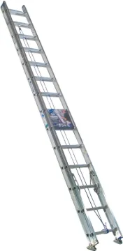 WERNER D1328-2 Extension Ladder, 27 ft H Reach, 250 lb, Aluminum