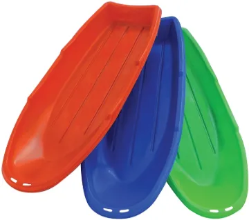 PARICON 648 Winter Lightning Toboggan, Flexible, 4-Years Old and Up Capacity, Plastic, Blue/Lime Gre