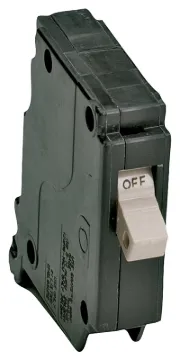 Cutler-Hammer CHF120 Circuit Breaker with Flag, Type CH, 20 A, 1-Pole, 120/240 V, Mechanical Trip
