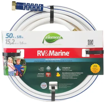 SWAN MRV58050 Water Hose, 5/8 in ID, 50 ft L, White