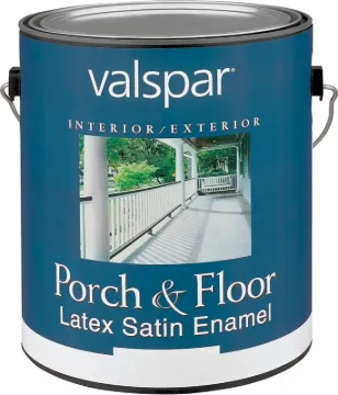 Valspar 1505 Latex Porch and Floor Paint, Satin, Clear, 1 gal Package