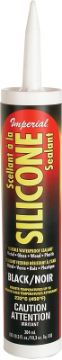 Imperial KK0202 Silicone Sealant, Paste, Black, 10.3 oz Package, Cartridge