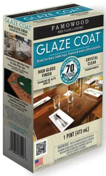ECLECTIC 5050060 Glaze Epoxy Coating, Liquid, Slight, Clear, 1 pt Package, Container