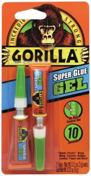 Gorilla 7820002 Super Glue, Liquid, Irritating, Straw/White Water, 3 g Package, Tube