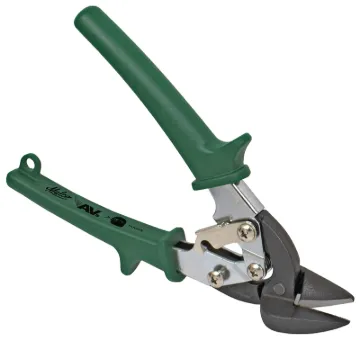 Malco AVsMini AVM7 EV Aviation Snip, Right Cut, Spring-Loaded Handle, Green Handle