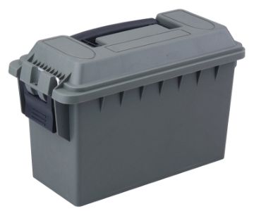 Magnum 10120 Ammo Box, 5-1/4 in W, 11-1/2 in D, Plastic, Olive Green