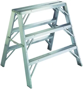 WERNER TW373-30 Work Step Ladder, 7 ft Max Reach H, 3-Step, 300 lb, Type IA Duty Rating, 3 in D Step
