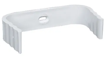 BAND DOWNSPOUT VINYL WHT 3X4IN