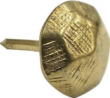 HILLMAN 122691 Furniture Nail, Brass, Hammered Head, Snap-Pak