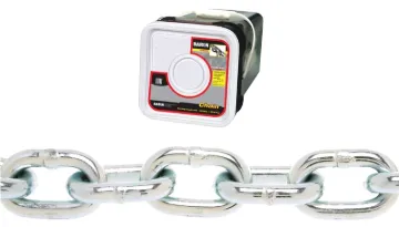 BARON PC30516SP Proof Coil Chain, 5/16 in Trade, 75 ft L, 30 Grade, Steel, Zinc