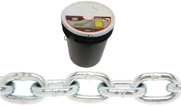 BARON PC30316P Proof Coil Chain, 3/16 in Trade, 250 ft L, 30 Grade, Steel, Zinc