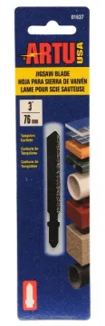 ARTU 01637 Jigsaw Blade, 3 in L, Tungsten Carbide Cutting Edge